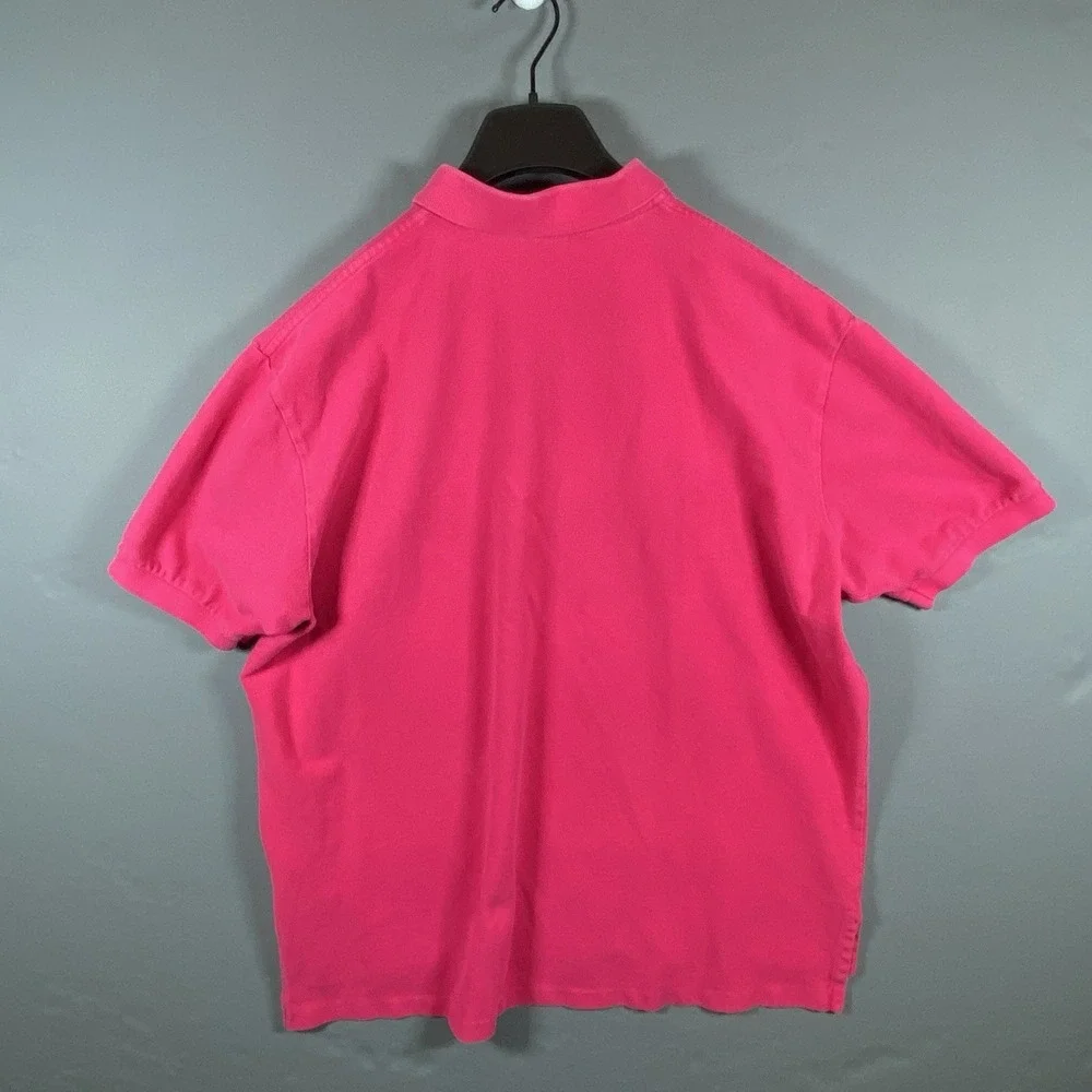 Vintage Polo Ralph Lauren Men's XXL Hot Pink‎ Casual Short Sleeve Polo Shirt